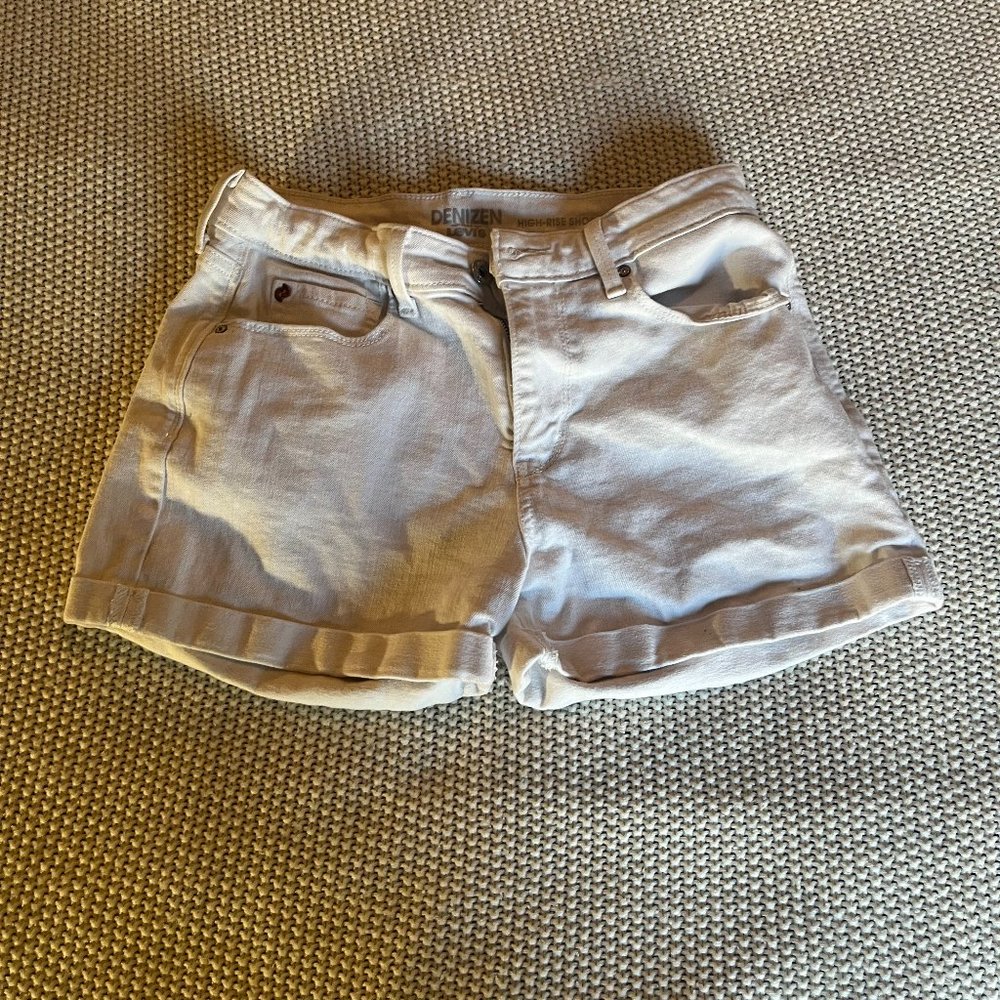 Levi's White Shorts